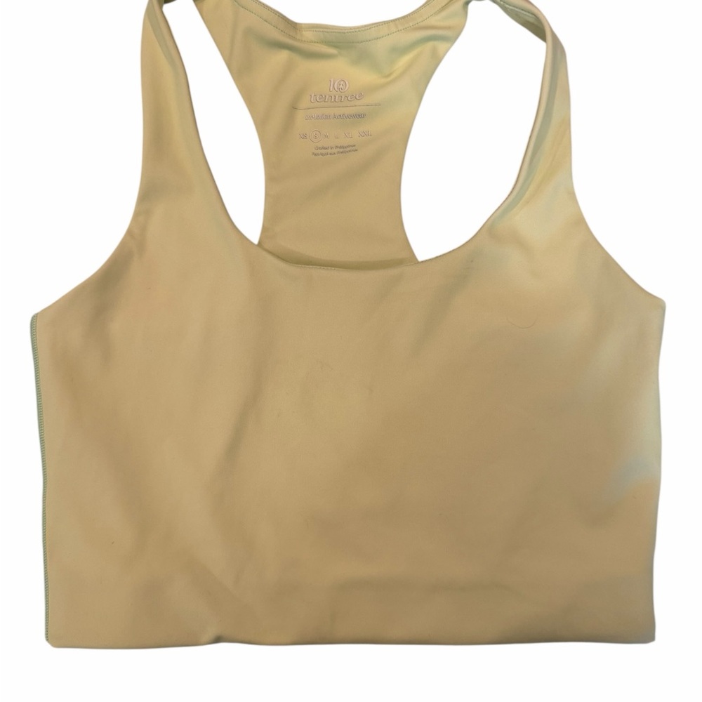 tentree Women's Light yellow Racerback Sports Bra